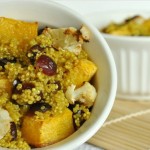 Cranberry Curry Quinoa with Roasted Butternut Squash