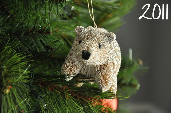 bear christmas ornament