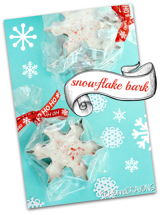 Snowflake Peppermint Bark