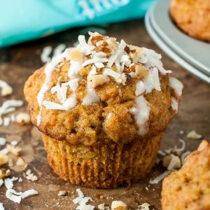 These Carrot Coconut Muffins are a tropical delight! Soft, fluffy, and so easy to whip up for all your breakfast and brunch needs.