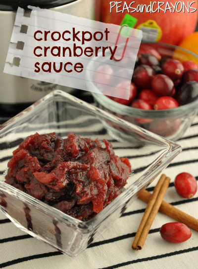 crockpot cranberry sauce in a bowl