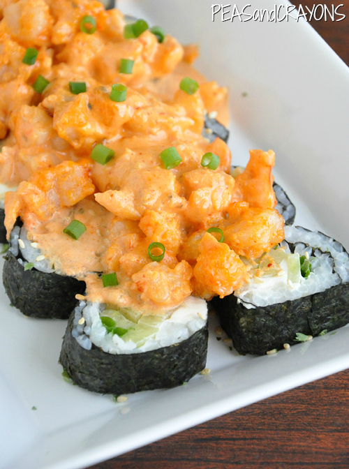 Spicy Volcano Roll Sushi