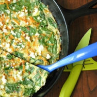 Sweet Potato Frittata with Spinach and Feta