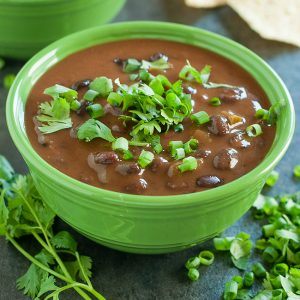 Slow Cooker Black Bean Soup :: take the night off and let the crock-pot do all the work!