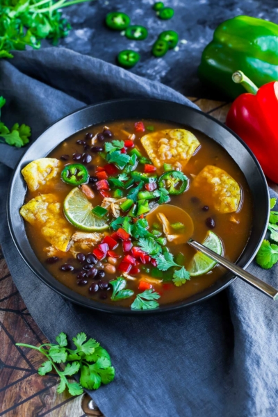 Crock-pot Chicken Tortilla Soup
