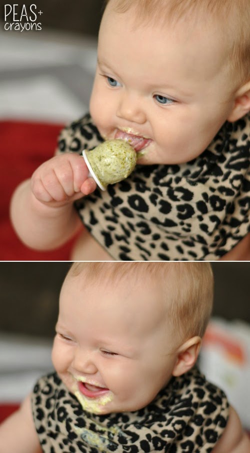 BABY POPS! // Pint-sized frozen yogurt pops for tiny tummies // healthy + loaded with veggies!