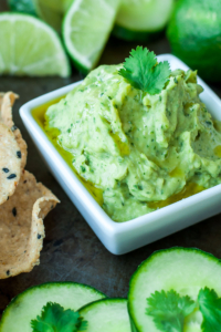 Healthy White Bean Dip with Avocado and Cilantro is a speedy snack that's full of flavor. We love this easy appetizer! Gluten-Free + Vegetarian + Vegan
