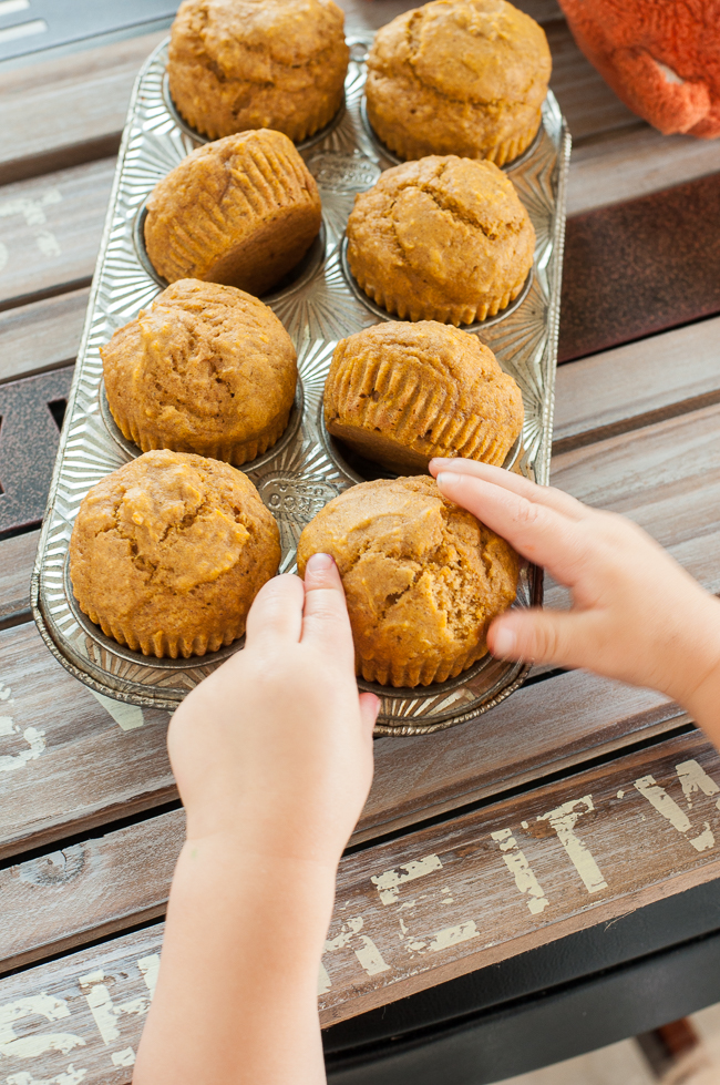 Life as a food blogger's kid + a Pumpkin Muffin recipe!