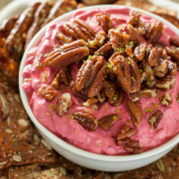 Cranberry Dip with Cream Cheese and Pecans