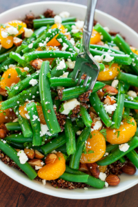 Green Bean and Quinoa Salad with Maple Citrus Dressing