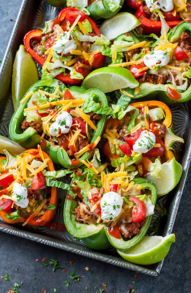 Take taco night to the next level with these Baked Bell Pepper Tacos!