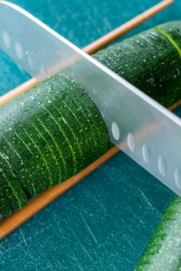 How to Hasselback Slice Zucchini using Chopsticks