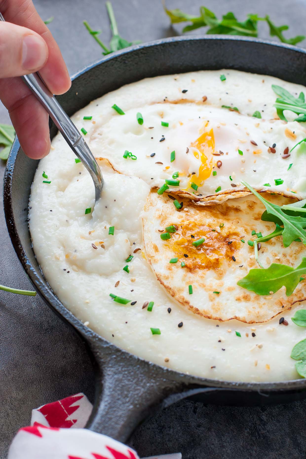 Cheese Grits Breakfast Bowls Recipe