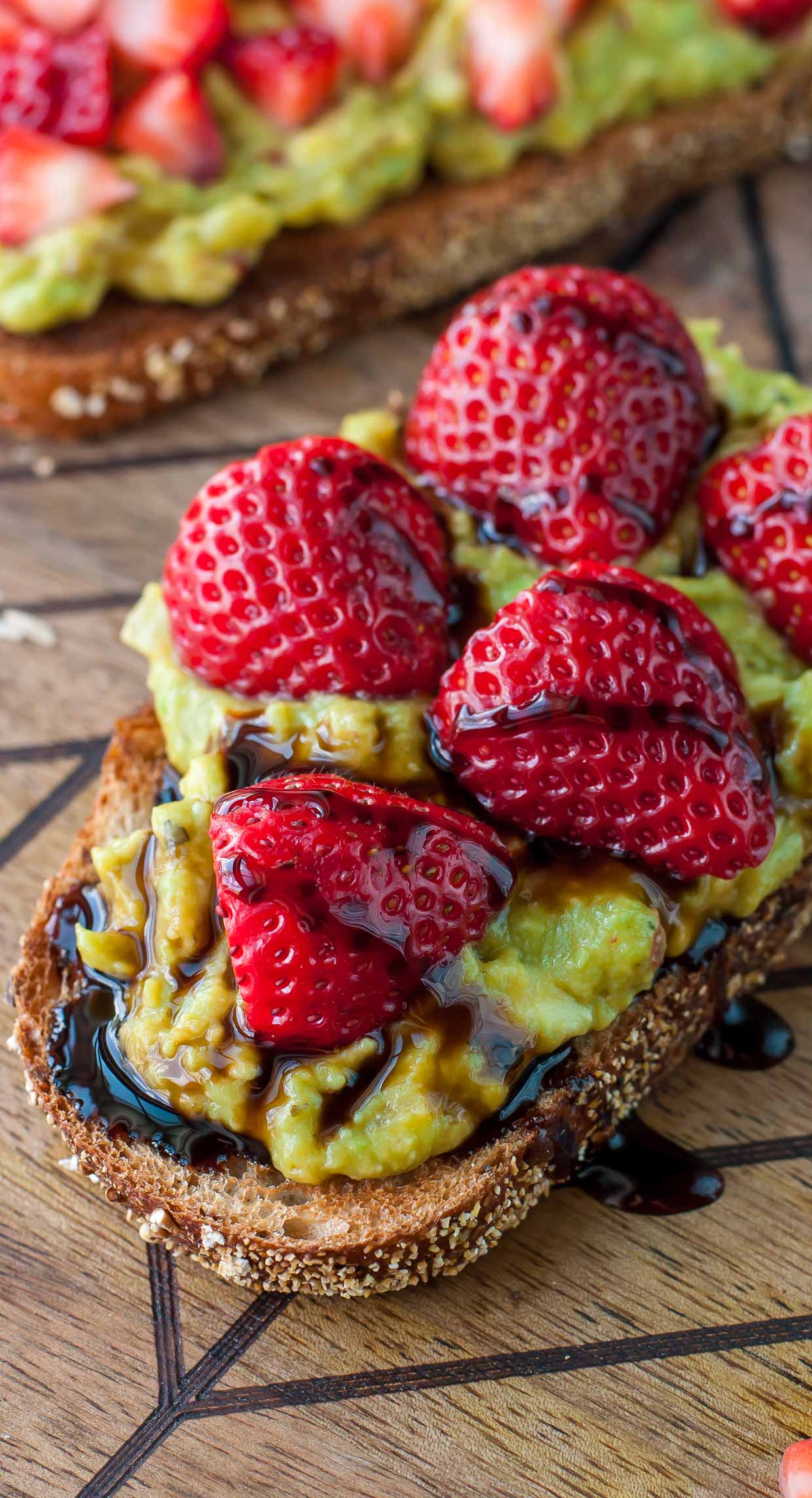 Strawberry Mango Guacamole Toast