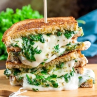 Vegan Grilled Cheese - Three Ways! VEGAN Spinach Pesto Grilled Cheese