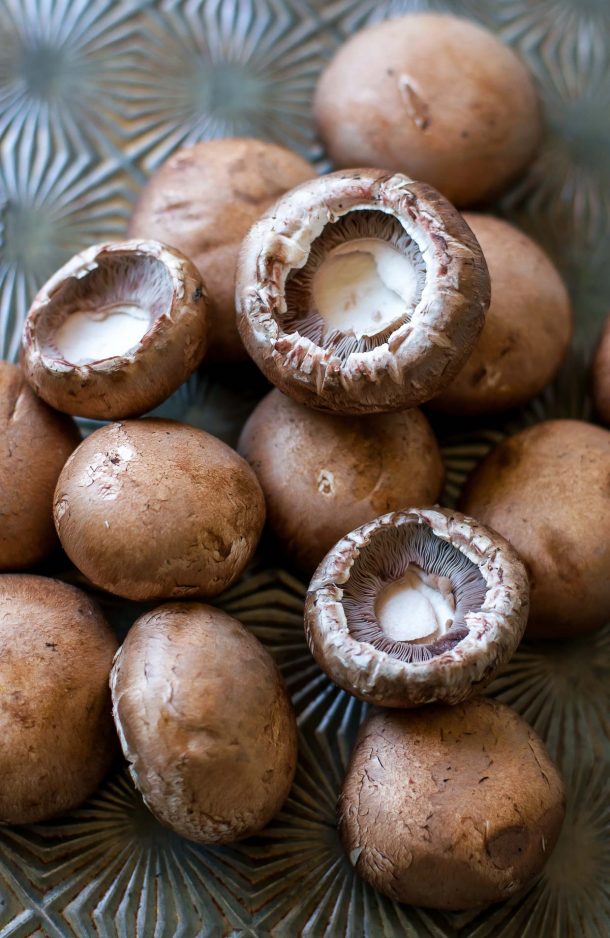 Herbed Goat Cheese Stuffed Mushrooms Peas and Crayons