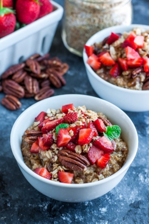 Instant Pot Strawberry Trail Mix Oatmeal