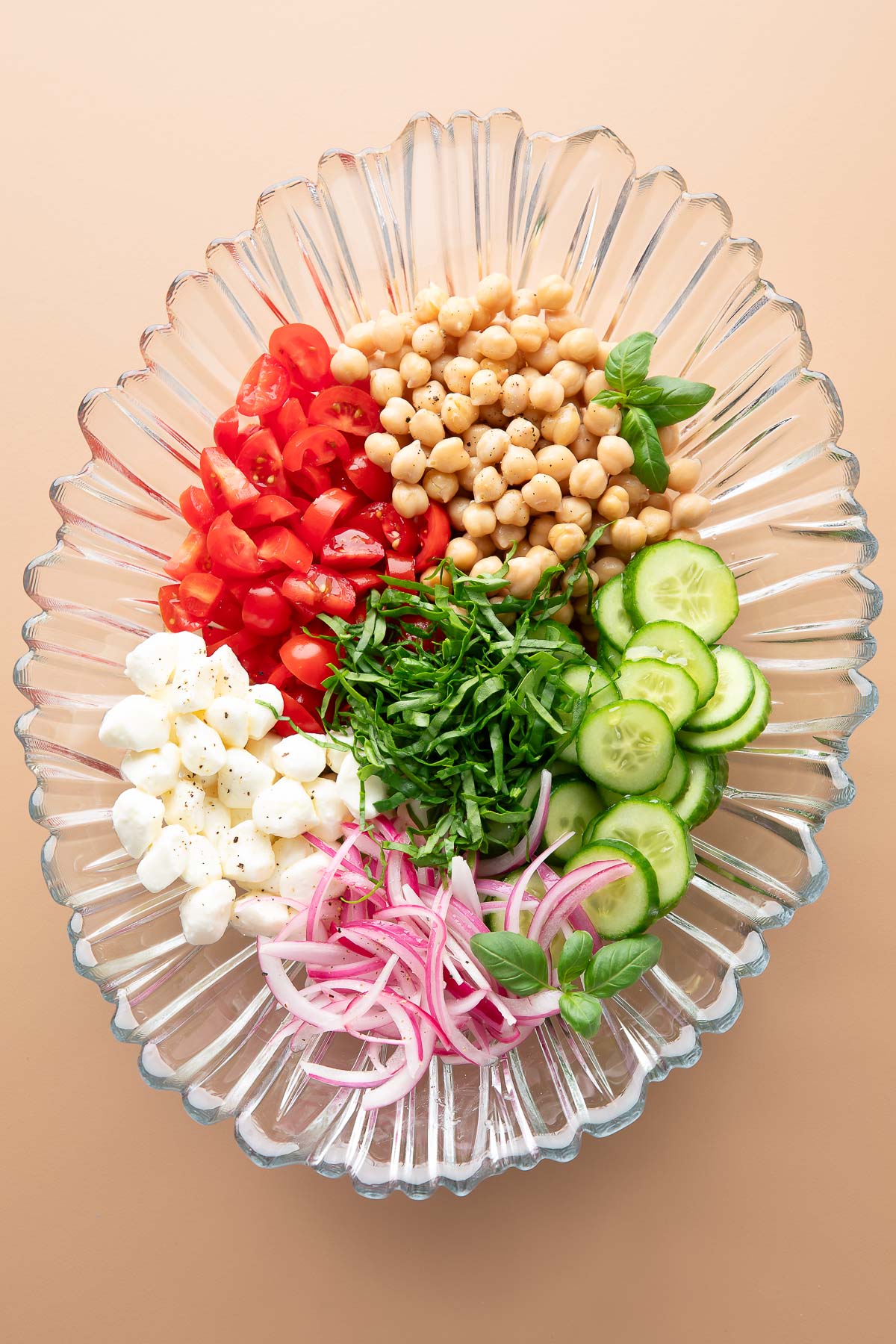 Tomato Mozzarella Chickpea Salad