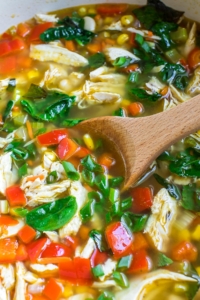 This one-pot chicken and vegetable soup is a weeknight winner in our house and great for meal-prep since it's magically even better the next day!