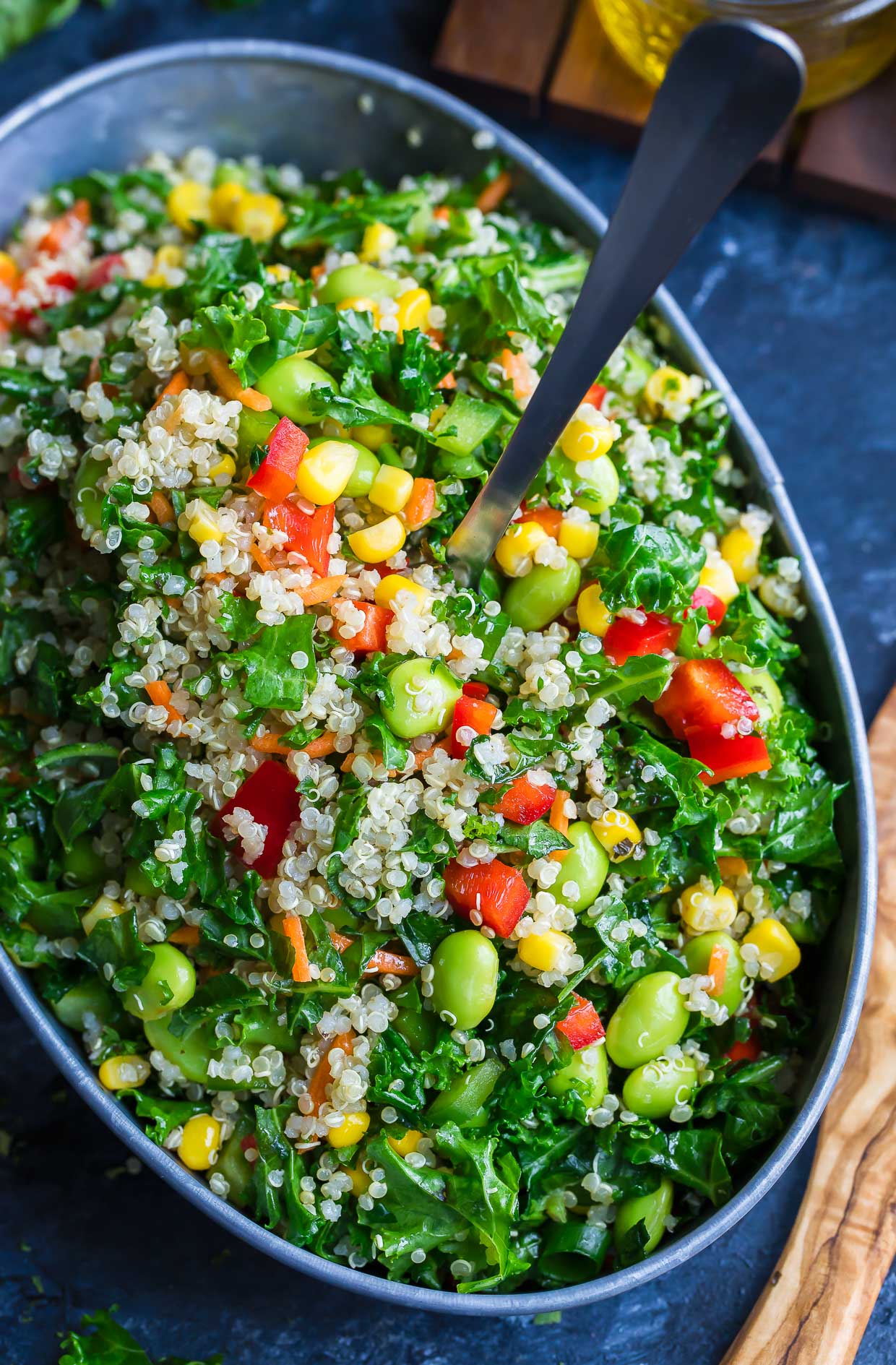 Healthy Quinoa Salad with Light Homemade Dressing Recipe