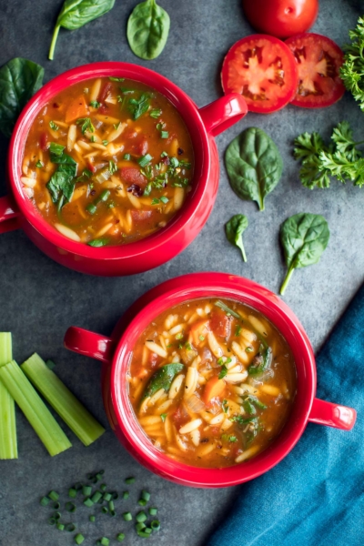 One-Pot Orzo Vegetable Soup Recipe