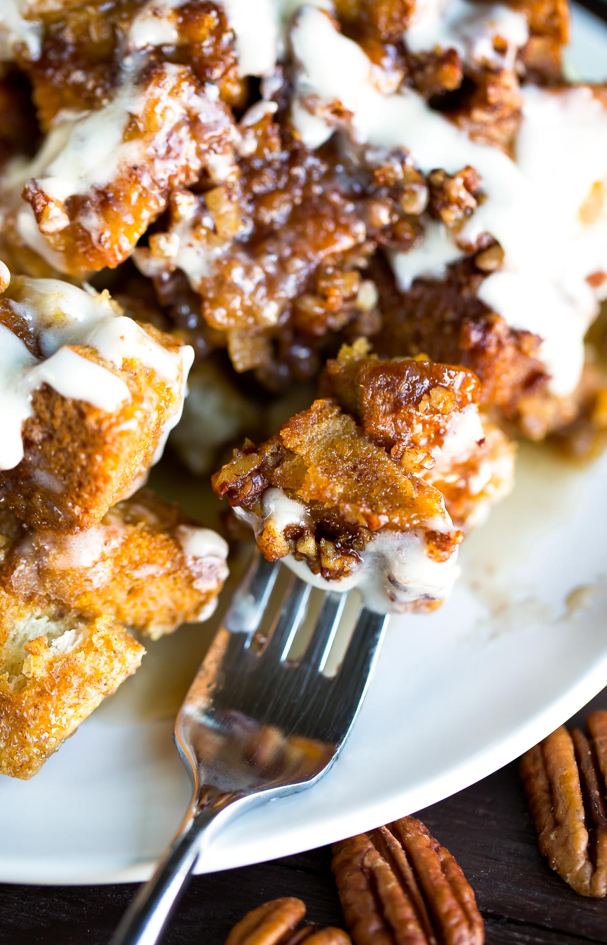 Instant Pot French Toast Casserole with Vanilla Icing