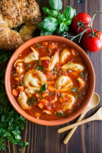 Vegetarian Tortellini Soup