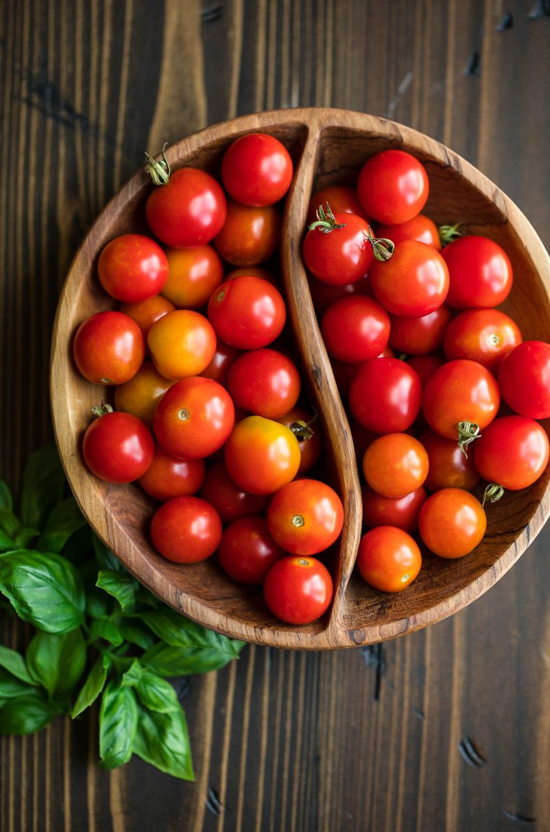 Cherry Tomatoes with Basil
