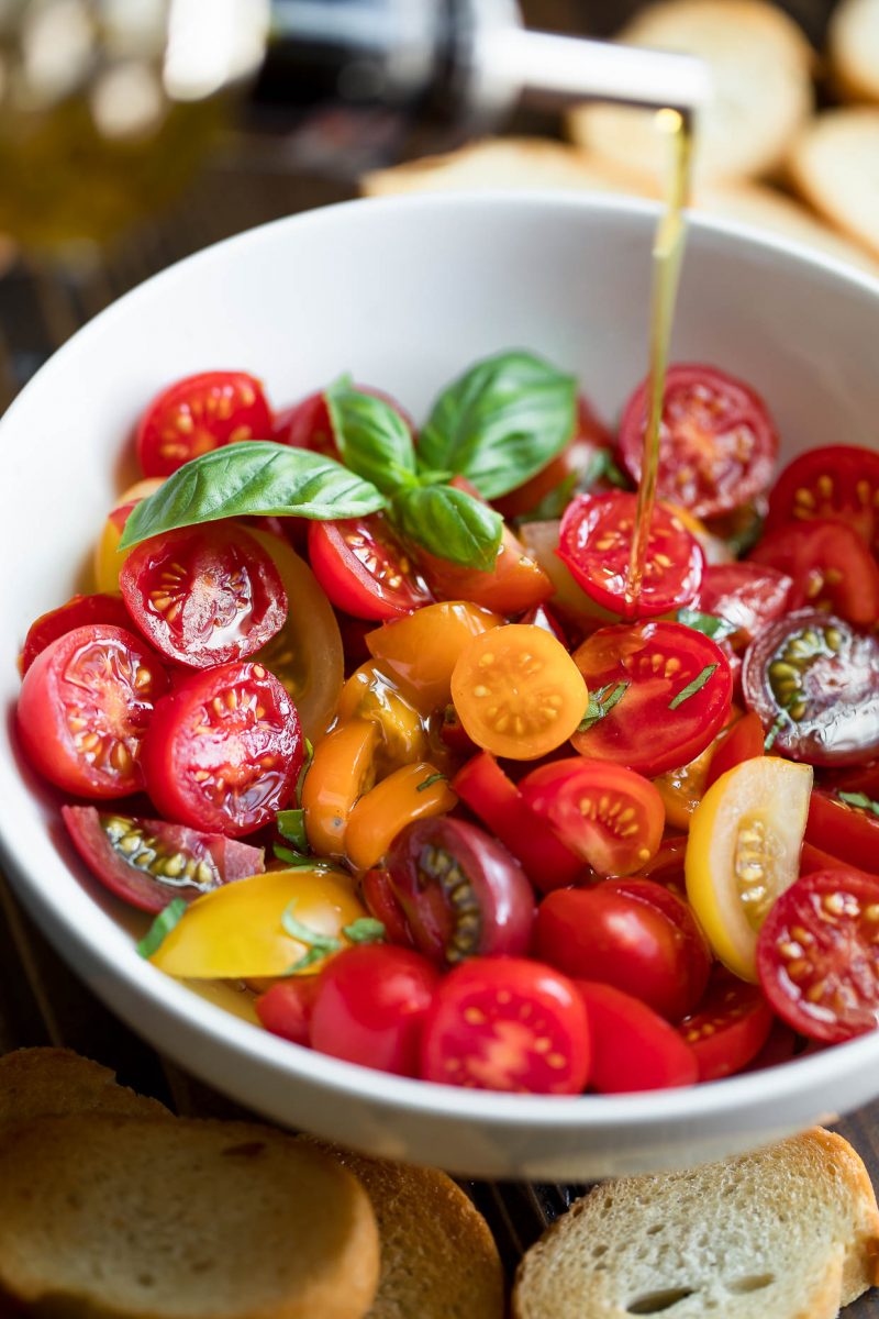 Cherry Tomatoes with Olive Oil