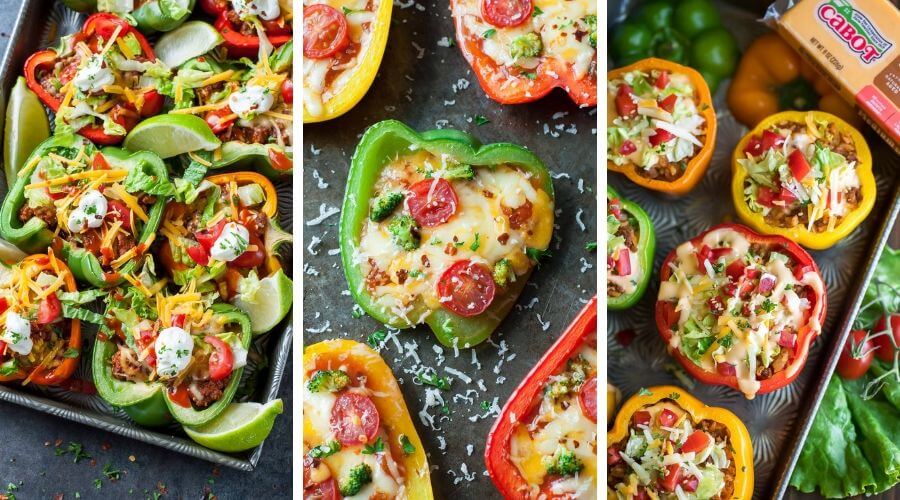 8 Easy Stuffed Peppers Recipes Collage