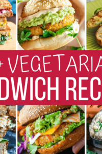 Vegetarian Sandwich Recipes Collage
