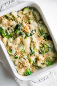 Cauliflower and Brussels Sprout Casserole