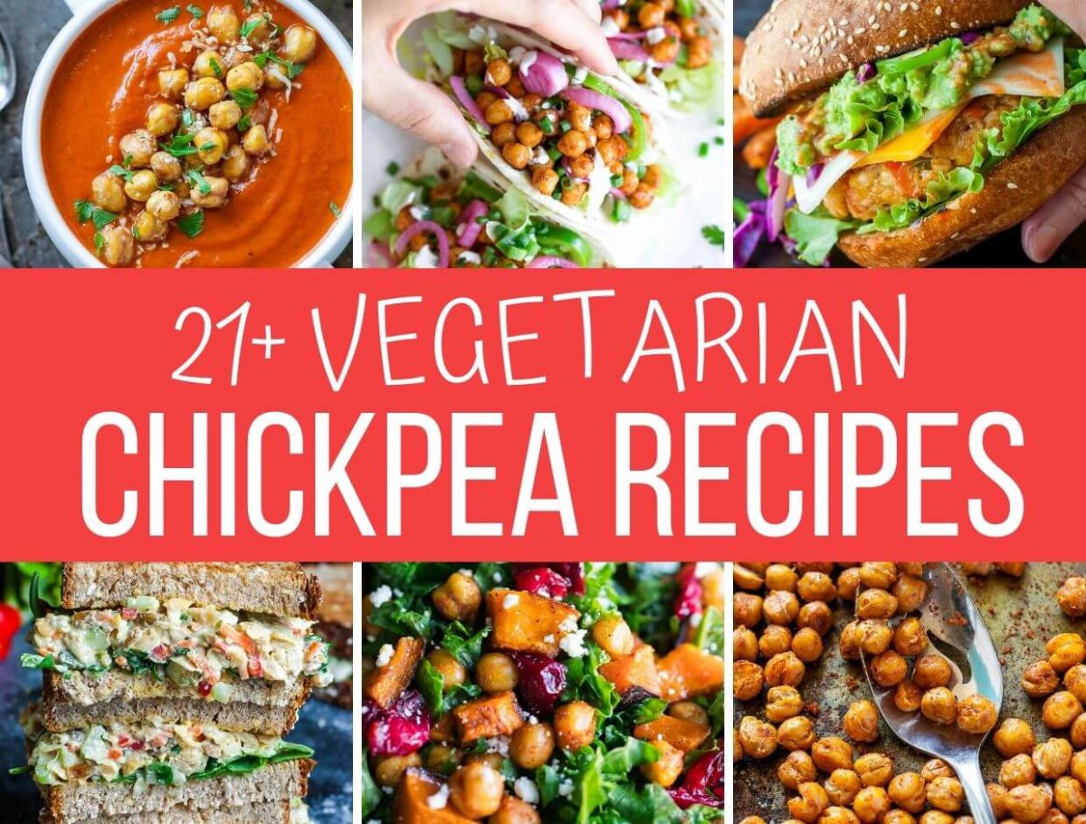 21+ Vegetarian Chickpea Recipes Collage