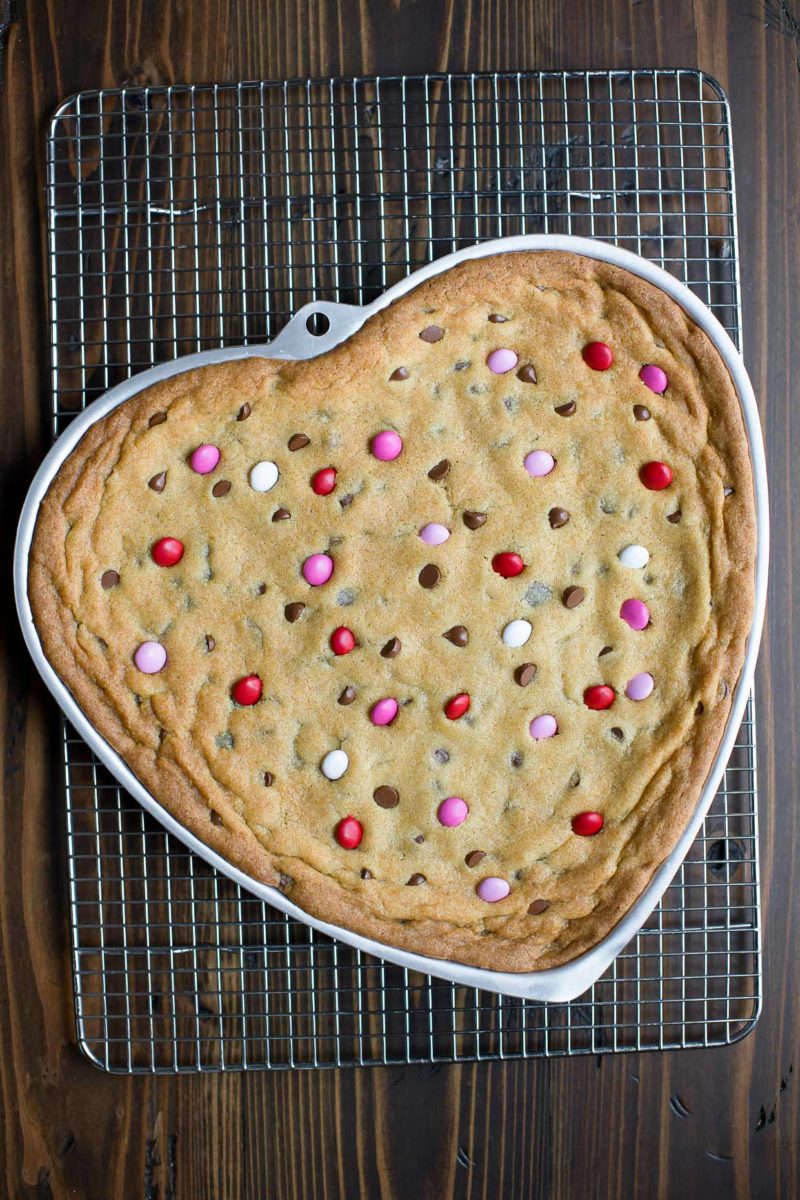 Heart Shaped Cookie Cake