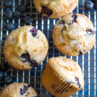 Bakery-Style Jordan Marsh Blueberry Muffins
