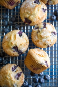 Bakery-Style Jordan Marsh Blueberry Muffins