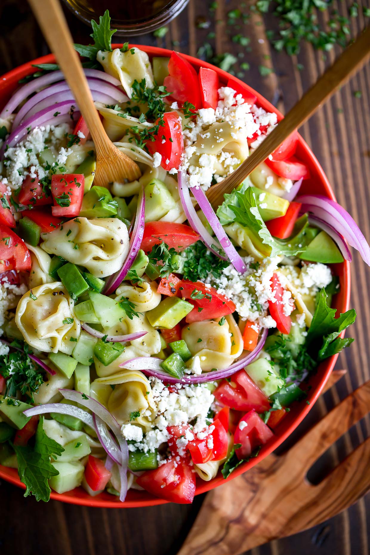Greek Tortellini Pasta Salad Recipe - Peas and Crayons.