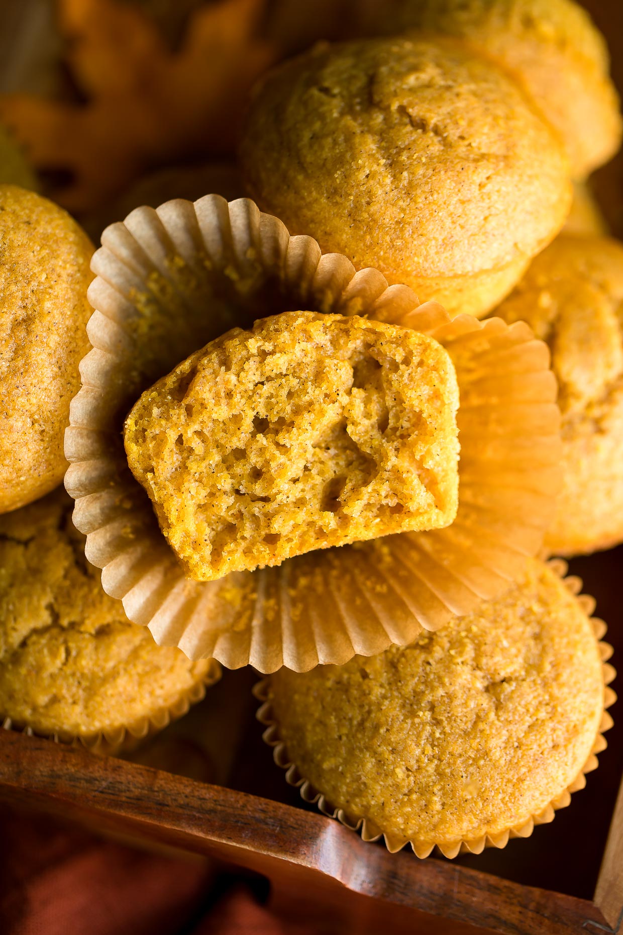 Pumpkin Cornbread Muffins Recipe - Peas and Crayons