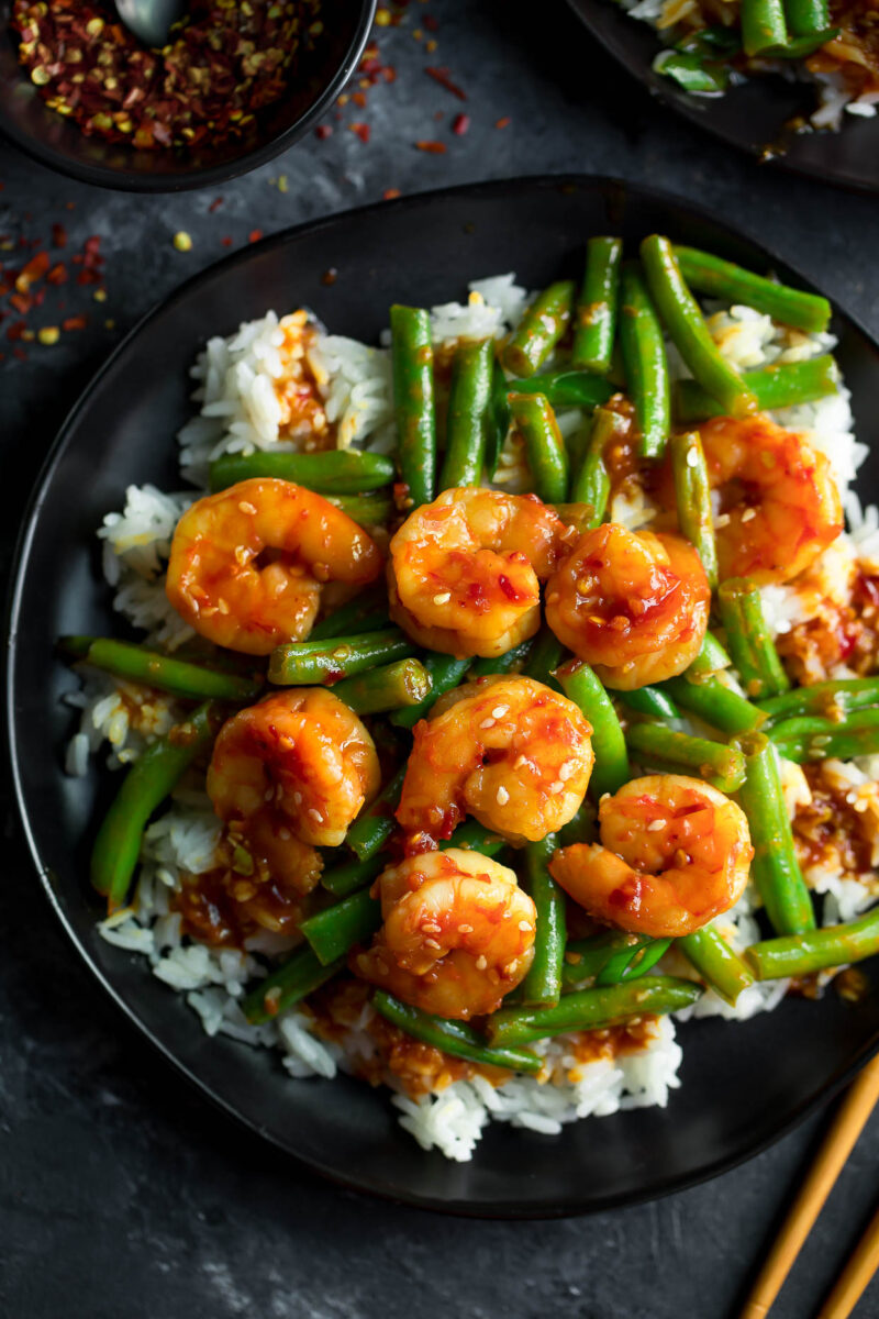 Spicy Shrimp and Green Beans