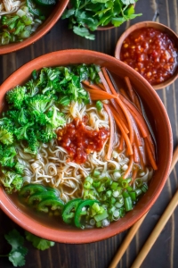 Chili Garlic Ramen Noodle Soup