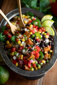 Mexican Quinoa Bowls with Black Beans and Sweet Potato