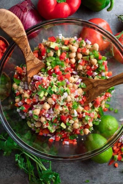 Vegetarian Quinoa Chickpea Salad