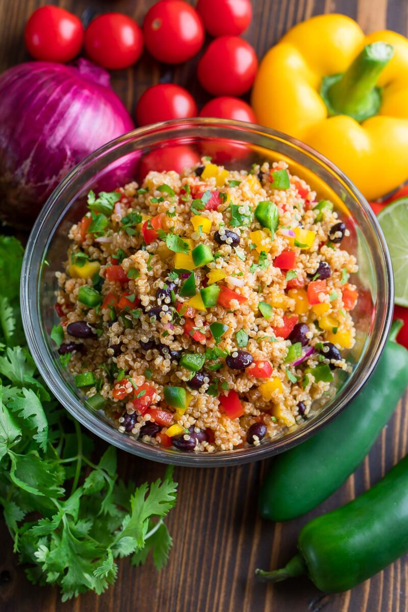 Southwest Quinoa Salad with Chili Lime Dressing