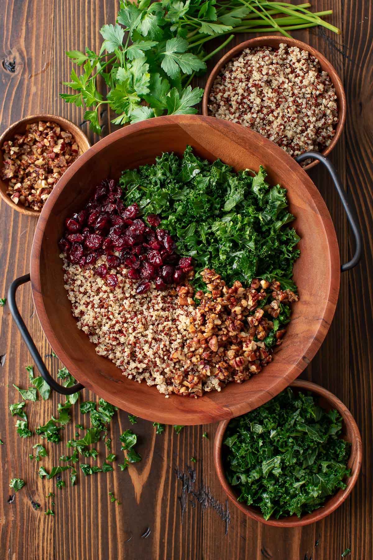 Cranberry Kale Quinoa Salad