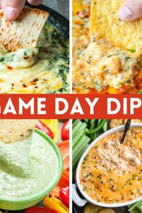 Game Day Dips Recipe Photo Collage
