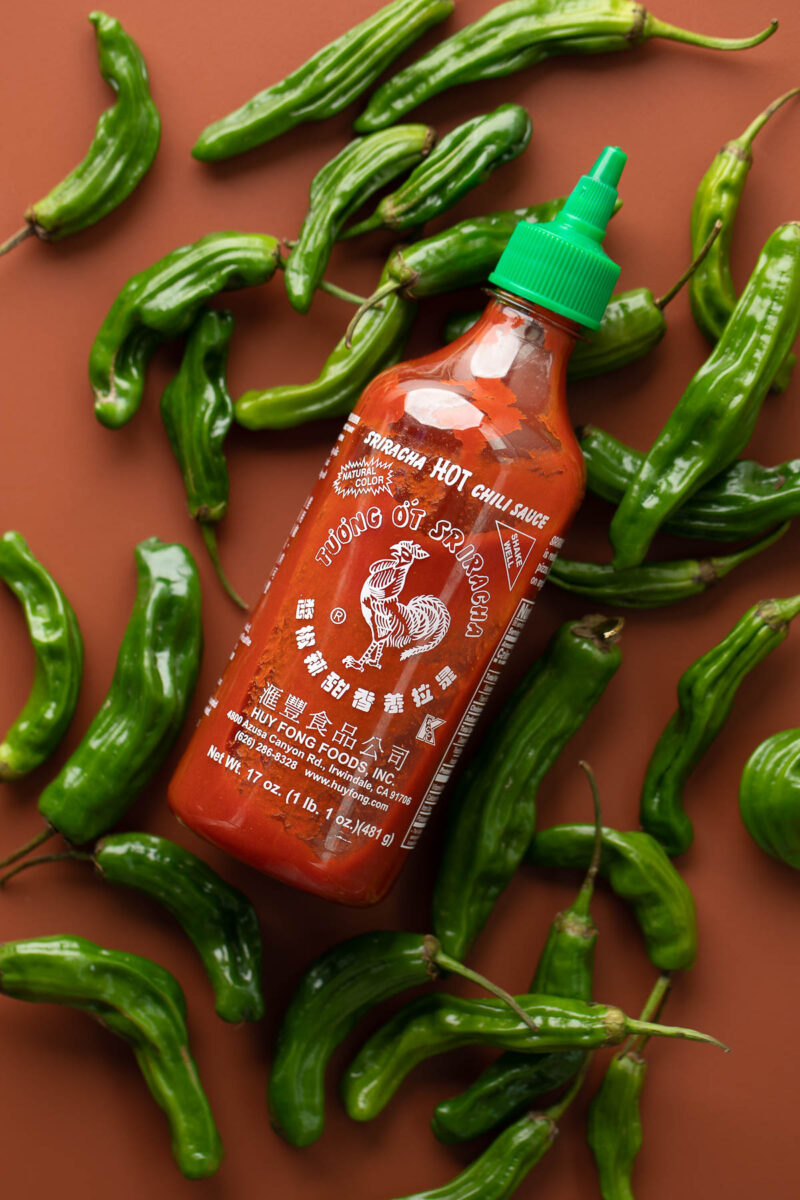 Sriracha and Shishito Peppers
