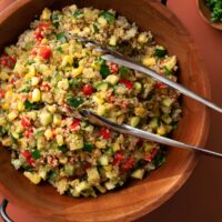 Vegetable Quinoa in Serving Bowl