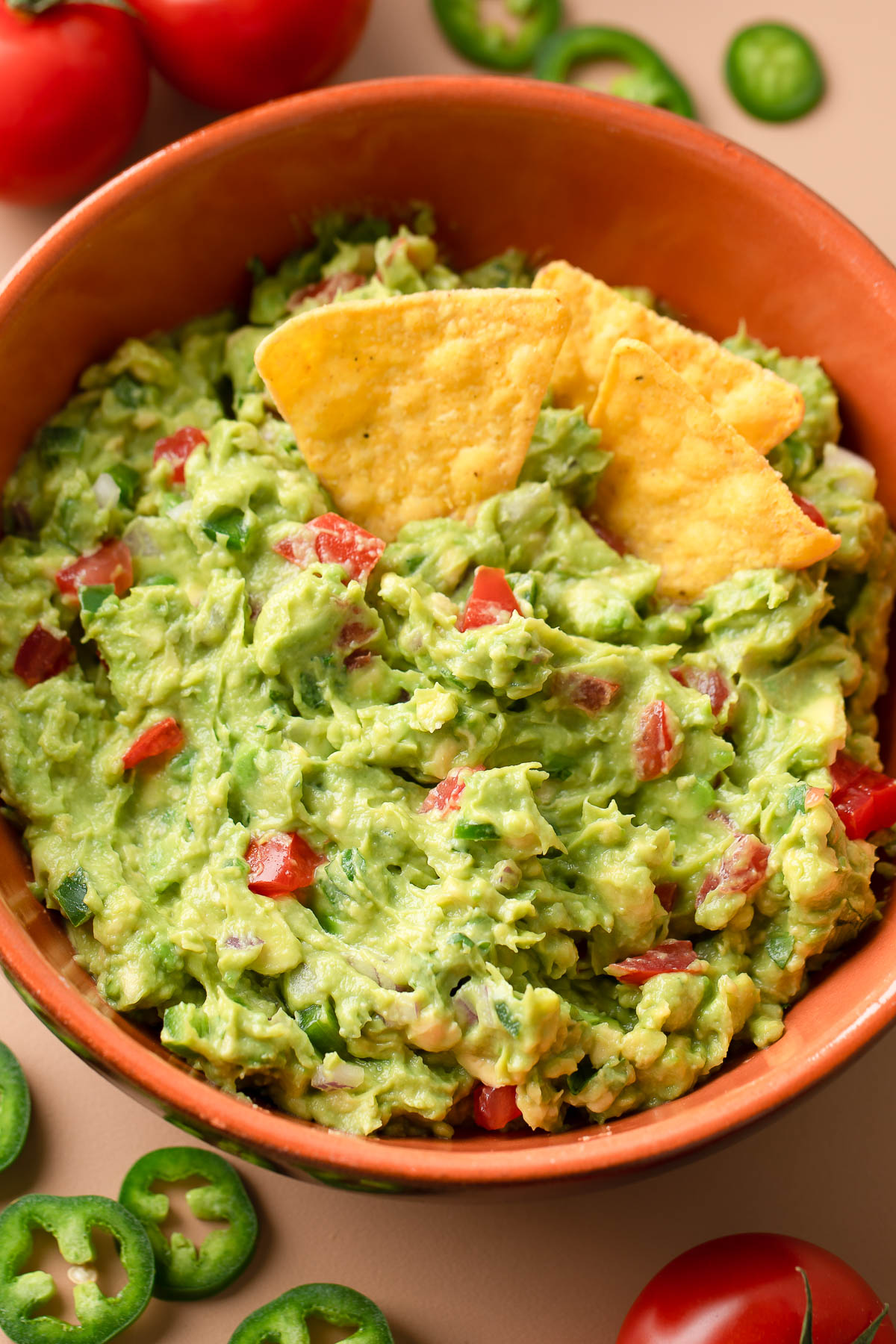 Chunky Guacamole with Tortilla Chips