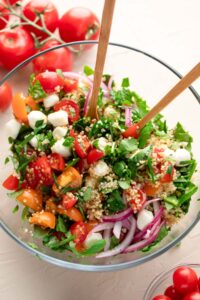 Caprese Quinoa Salad with Balsamic and Basil