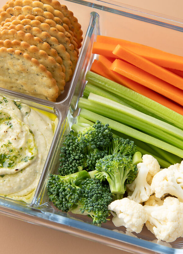 make ahead white bean dip snack boxes